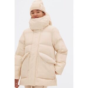 NWT Women's Halfdays Wheeler Parka Puffer Jacket -Large - Oatmeal